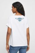 Бавовняна футболка Medicine жіноча колір білий (3433260)