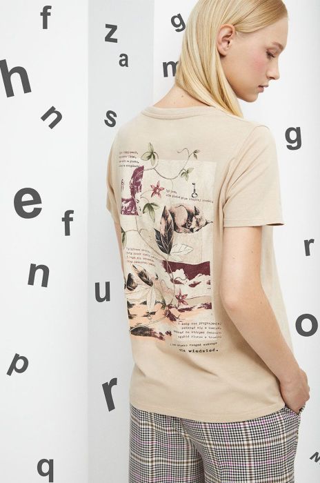 Футболка Medicine жіноча колір бежевий (3460126) Футболка Medicine жіноча колір бежевий (3460126)