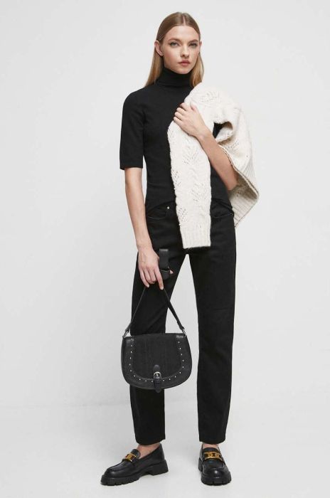 Футболка Medicine жіночий колір чорний гольф (3545429) Футболка Medicine жіночий колір чорний гольф (3545429)