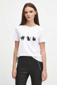 Бавовняна футболка Medicine жіночий колір білий (3628453) Бавовняна футболка Medicine жіночий колір білий (3628453)
