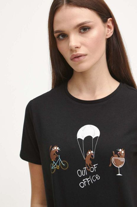 Футболка Medicine жіночий колір чорний (3628458) Футболка Medicine жіночий колір чорний (3628458)