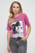 Бавовняна футболка Medicine колір рожевий (3592482)
