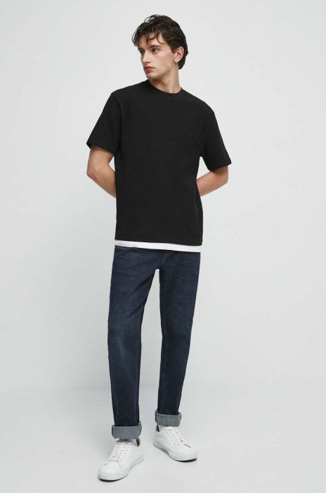 Бавовняна футболка Medicine колір чорний однотонний (3573167) Бавовняна футболка Medicine колір чорний однотонний (3573167)