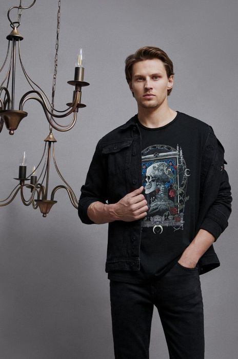 Бавовняна футболка Medicine колір чорний з принтом (3390091) Бавовняна футболка Medicine колір чорний з принтом (3390091)