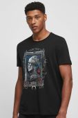 Бавовняна футболка Medicine колір чорний з принтом (3390091) Бавовняна футболка Medicine колір чорний з принтом (3390091)