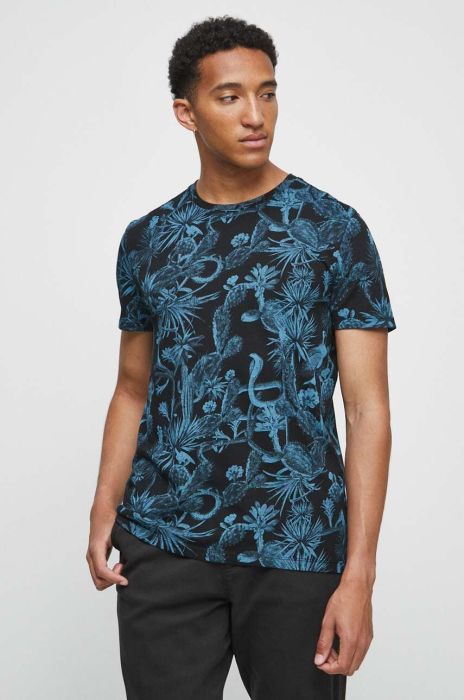 Бавовняна футболка Medicine чоловічий колір чорний візерунок (3440065) Бавовняна футболка Medicine чоловічий колір чорний візерунок (3440065)