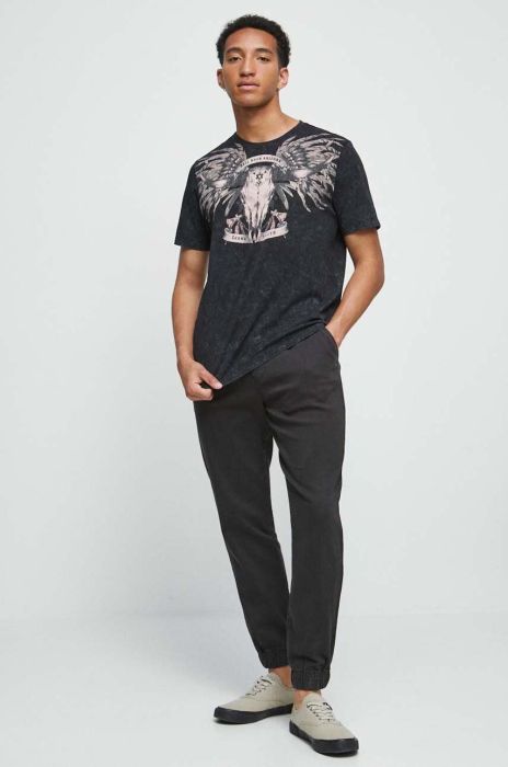 Бавовняна футболка Medicine колір чорний з принтом (3406510) Бавовняна футболка Medicine колір чорний з принтом (3406510)