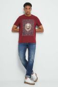 Футболка Medicine чоловічий колір бордовий з принтом Футболка Medicine чоловічий колір бордовий з принтом