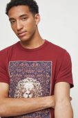 Футболка Medicine чоловічий колір бордовий з принтом Футболка Medicine чоловічий колір бордовий з принтом