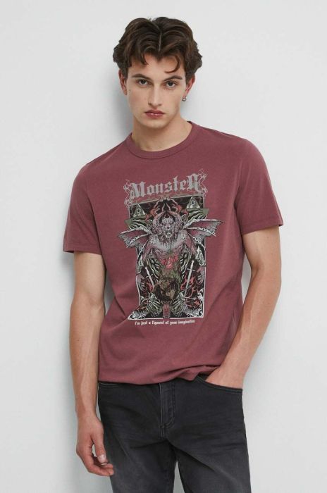 Бавовняна футболка Medicine колір фіолетовий з принтом (3503039)