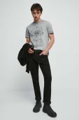 Бавовняна футболка Medicine колір сірий з принтом (3502939)