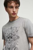 Бавовняна футболка Medicine колір сірий з принтом (3502939)