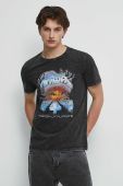 Бавовняна футболка Medicine колір сірий з принтом (3532089)