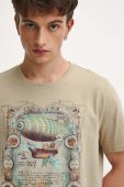 Бавовняна футболка Medicine чоловічий колір бежевий з принтом (3690663) Бавовняна футболка Medicine чоловічий колір бежевий з принтом (3690663)