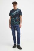 Бавовняна футболка Medicine чоловічий колір синій візерунок (3690673) Бавовняна футболка Medicine чоловічий колір синій візерунок (3690673)