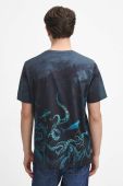 Бавовняна футболка Medicine чоловічий колір синій візерунок (3690673) Бавовняна футболка Medicine чоловічий колір синій візерунок (3690673)