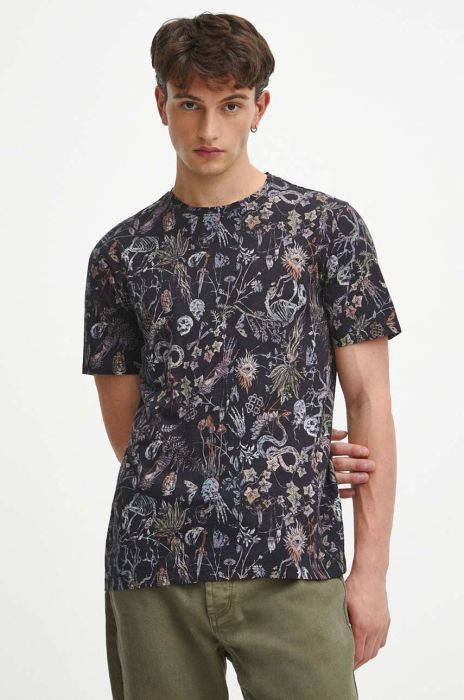 Бавовняна футболка Medicine чоловічий колір чорний візерунок (3685317) Бавовняна футболка Medicine чоловічий колір чорний візерунок (3685317)