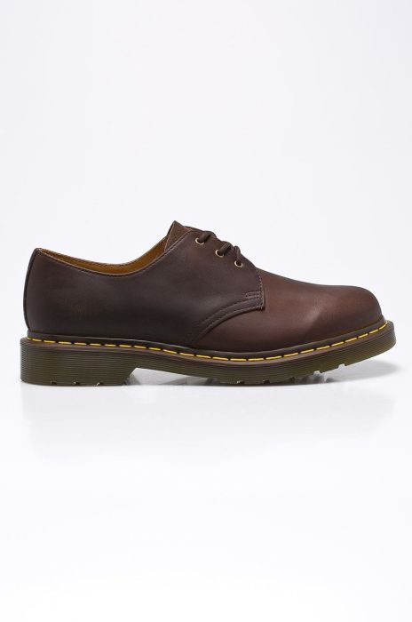 Замшеві туфлі Dr. Martens 1461 чоловічі колір коричневий 11838201.1461.MEN-GAUCHO Замшеві туфлі Dr. Martens 1461 чоловічі колір коричневий 11838201.1461.MEN-GAUCHO