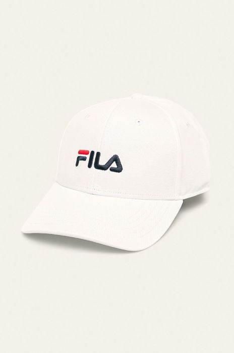 Кепка Fila колір білий з аплікацією (256140)