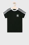 adidas Originals - Дитяча футболка 128-164 cm DV2902 колір чорний adidas Originals - Дитяча футболка 128-164 cm DV2902 колір чорний