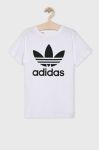 adidas Originals - Дитяча футболка 128-164 cm DV2904 колір білий adidas Originals - Дитяча футболка 128-164 cm DV2904 колір білий