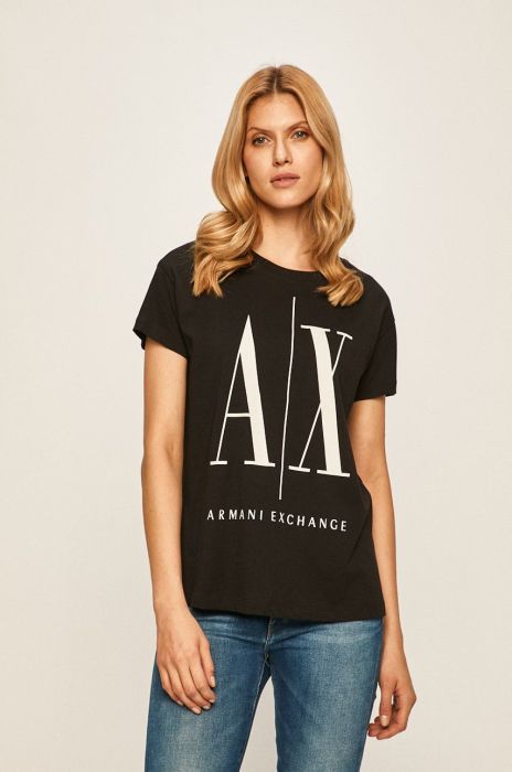 Armani Exchange Футболка колір чорний Armani Exchange Футболка колір чорний