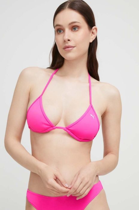 Купальний бюстгальтер Puma колір рожевий злегка ущільнена чашечка (3294545) Купальний бюстгальтер Puma колір рожевий злегка ущільнена чашечка (3294545)