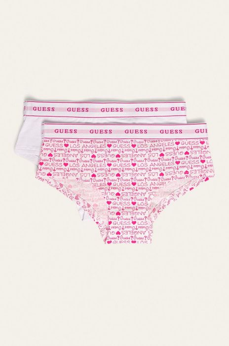 Guess Jeans - Дитячі труси (2-pack) колір рожевий Guess Jeans - Дитячі труси (2-pack) колір рожевий
