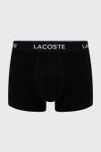 Боксери Lacoste (3-pack) чоловічі колір чорний 5H3389-NUA