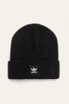 adidas Originals - Шапка Adicolor Cuff Beanie ED8712.M-BLACK колір чорний adidas Originals - Шапка Adicolor Cuff Beanie ED8712.M-BLACK колір чорний