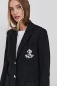 Lauren Ralph Lauren - Піджак колір чорний Lauren Ralph Lauren - Піджак колір чорний