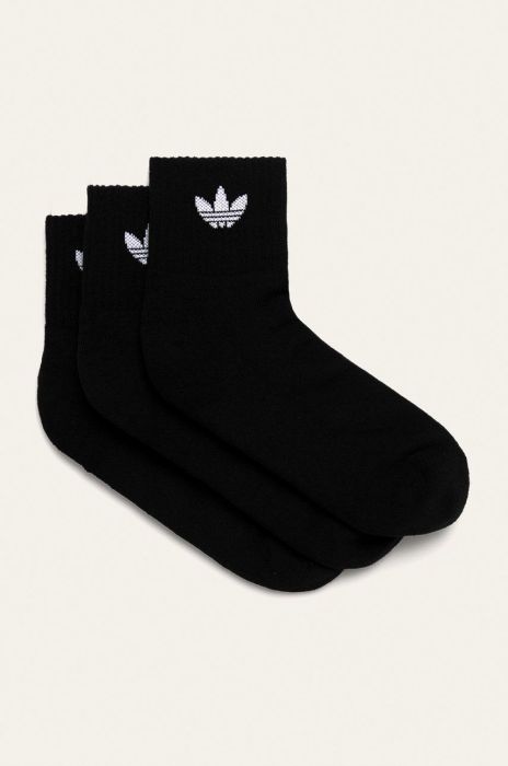 adidas Originals - Шкарпетки (3-pack) FM0643-BLACK колір чорний adidas Originals - Шкарпетки (3-pack) FM0643-BLACK колір чорний