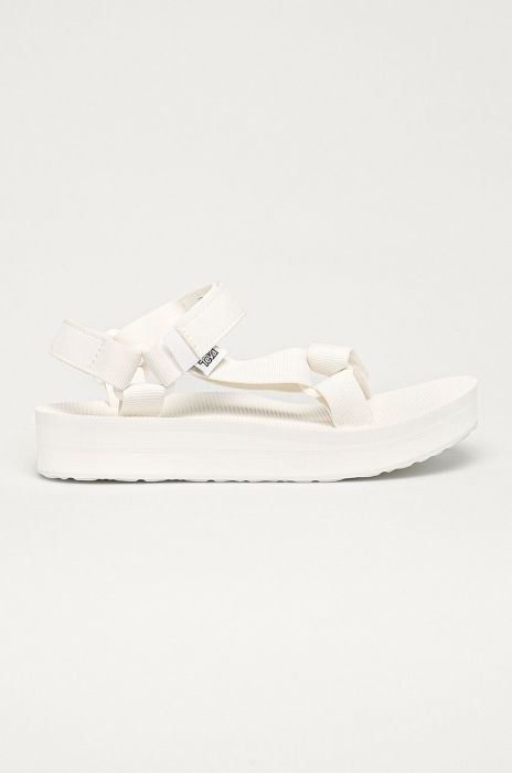 Сандалі Teva жіночі колір білий на платформі Сандалі Teva жіночі колір білий на платформі