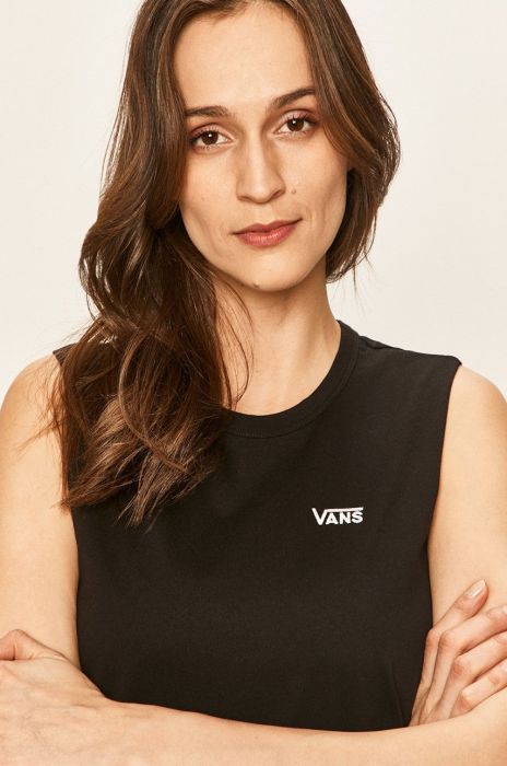 Vans - Топ VN0A4DNGBLK1-BLACK колір чорний Vans - Топ VN0A4DNGBLK1-BLACK колір чорний