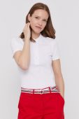 Футболка Lacoste жіноча колір білий з коміром PF5462-001 (2317706) Футболка Lacoste жіноча колір білий з коміром PF5462-001 (2317706)