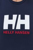 Бавовняна футболка Helly Hansen колір синій 34112-001 Бавовняна футболка Helly Hansen колір синій 34112-001