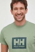 Бавовняна футболка Helly Hansen колір зелений з принтом 53285-096 (3448885) Бавовняна футболка Helly Hansen колір зелений з принтом 53285-096 (3448885)