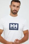 Бавовняна футболка Helly Hansen колір білий з принтом 53285-096 (2652922)