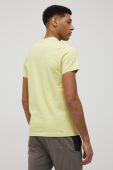 Бавовняна футболка Helly Hansen колір жовтий з принтом 53285-096