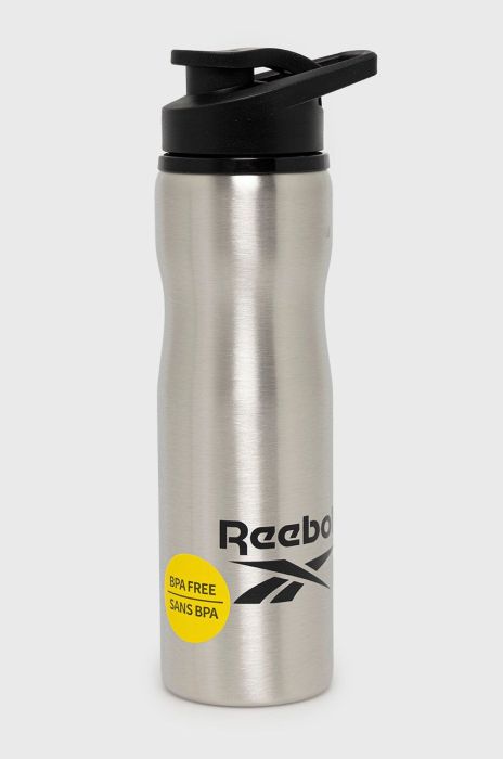 Reebok - Пляшка для води 0,75 L GK4296 колір срібний Reebok - Пляшка для води 0,75 L GK4296 колір срібний