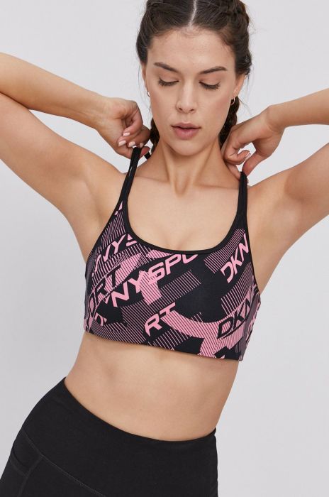 Спортивний бюстгальтер Dkny візерунок колір барвистий Спортивний бюстгальтер Dkny візерунок колір барвистий