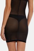 Wolford - Моделююча комбінація Tulle колір чорний