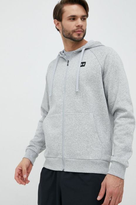 Кофта Under Armour чоловіча колір сірий однотонна 1357111-424 Кофта Under Armour чоловіча колір сірий однотонна 1357111-424