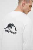 Helly Hansen Лонгслів колір білий Helly Hansen Лонгслів колір білий