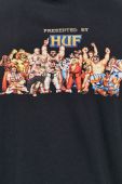 Лонгслів HUF чоловічий колір чорний з принтом Лонгслів HUF чоловічий колір чорний з принтом