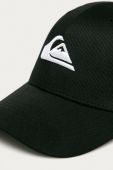 Дитяча кепка Quiksilver колір чорний з аплікацією Дитяча кепка Quiksilver колір чорний з аплікацією
