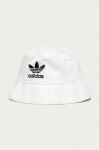 adidas Originals - Капелюх Adicolor Trefoil Bucket FQ4641.M-WHITE колір білий adidas Originals - Капелюх Adicolor Trefoil Bucket FQ4641.M-WHITE колір білий