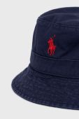 Капелюх Polo Ralph Lauren колір синій з бавовни Капелюх Polo Ralph Lauren колір синій з бавовни