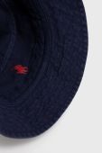 Капелюх Polo Ralph Lauren колір синій з бавовни Капелюх Polo Ralph Lauren колір синій з бавовни