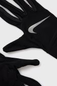 Шапка і рукавички Nike колір чорний з тонкого трикотажу